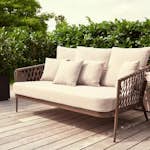 Loungesoffa Utomhus ENVY DESIGN Harvey i Aluminium/Rotting/Polyester med Dyna