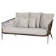 Loungesoffa Utomhus ENVY DESIGN Harvey i Aluminium/Rotting/Polyester med Dyna