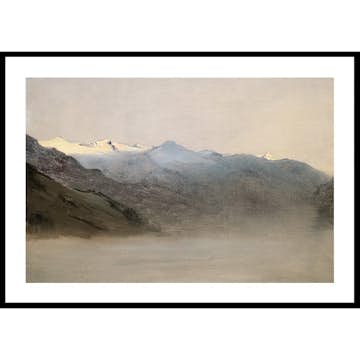 Poster Gallerix Das Gasteinertal Im Nebel By Anton Romako