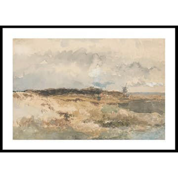 Poster Gallerix Gezicht Op Het Dekkersduin Bij Den Haag By Johan Hendrik Weissenbruch