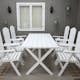 Matgrupp Baltic Garden Scottsdale 190 Med 6 Kungshamn Stolar