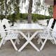 Matgrupp Baltic Garden Scottsdale 150 Med 4 Kungshamn Stolar