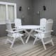 Matgrupp Baltic Garden Scottsdale Ø112 Med 4 Kungshamn Stolar