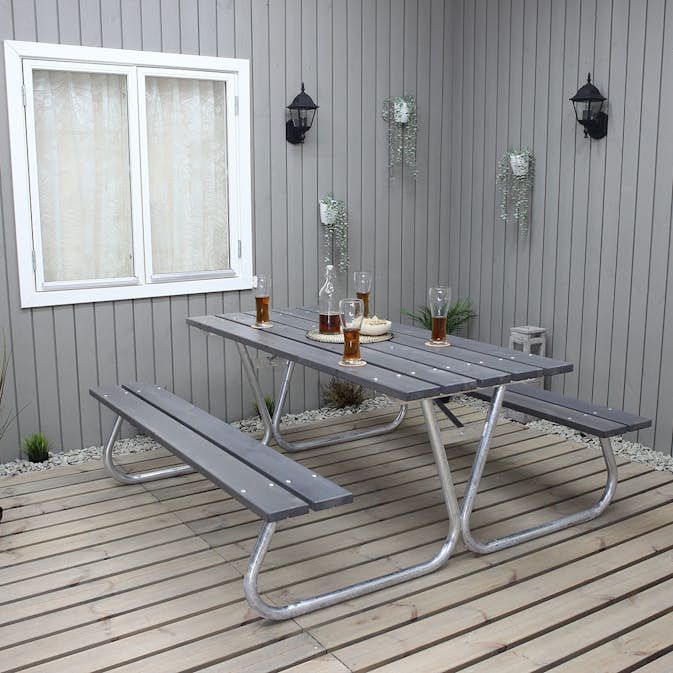 Picknickbord Baltic Garden Stabil Utan Ryggstöd
