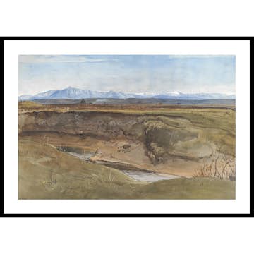 Poster Gallerix Landscape Near Rome By August Leopold Venus