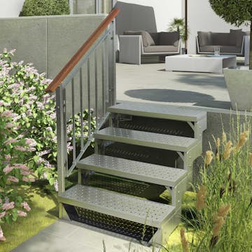 Trädgårdstrappa Dolle Gardentop med Räcke