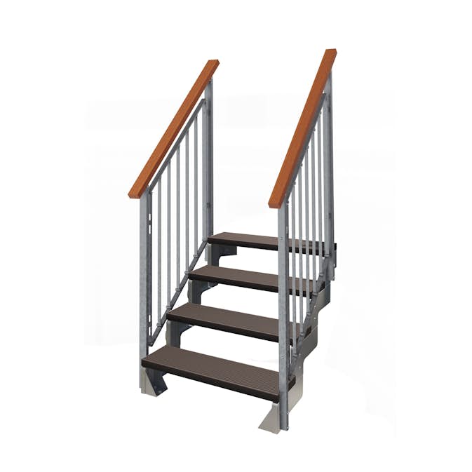 Trädgårdstrappa Dolle Gardentop Trimax med Nordic Räcke