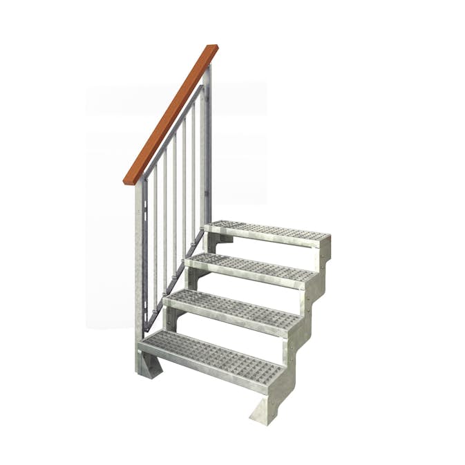 Trädgårdstrappa Dolle Gardentop Gallersteg med Nordic Räcke