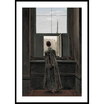 Poster Gallerix Frau Am Fenster By Caspar David Friedrich