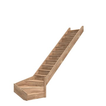 Spartrappa Dolle Paris L-Form utan Räcke med Sättsteg