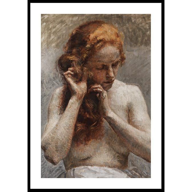 Poster Gallerix Weiblicher Halbakt By Vlaho Bukovac