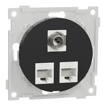 Vägguttag Elko One Modularuttag 2x8 K6 UTP