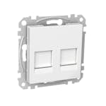 Centrumplatta Schneider Electric Exxact 2xSystimax-jack