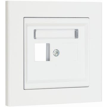 Centrumplatta Malmbergs Optima Rak 1-V Vit