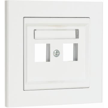 Centrumplatta Malmbergs Optima Rak 2-V Vit