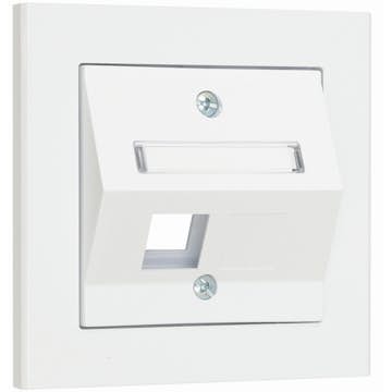 Centrumplatta Malmbergs Optima Vinkl 1-V Vit