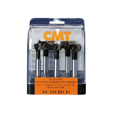 Gångjärnsborr CMT Orange Tools Set HM 15-35/90 mm K10