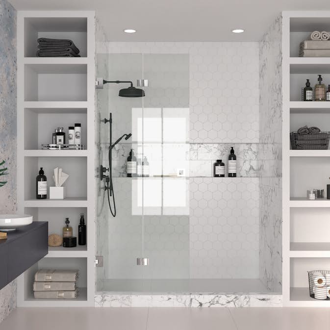 Duschdörr Hietakari Vetro 513 Vikbar