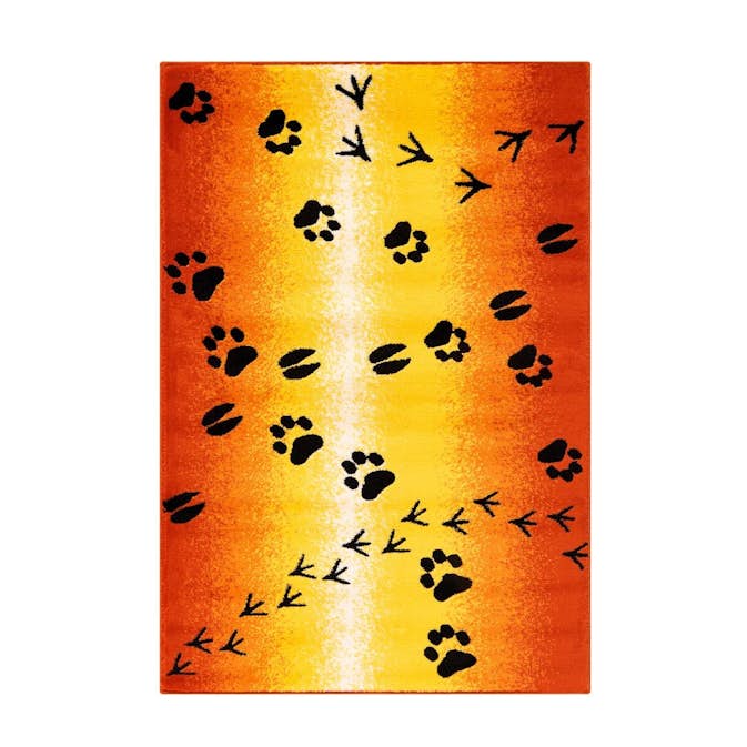 Barnmatta D-sign Saint Kids No Orange/Gul 100x150 cm