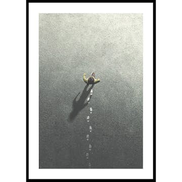 Poster Gallerix Walking Leaving Footsteps