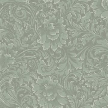 Tapet Duro Flora Idun 535-05 QuickUp, Mönstrad Mörkgrön