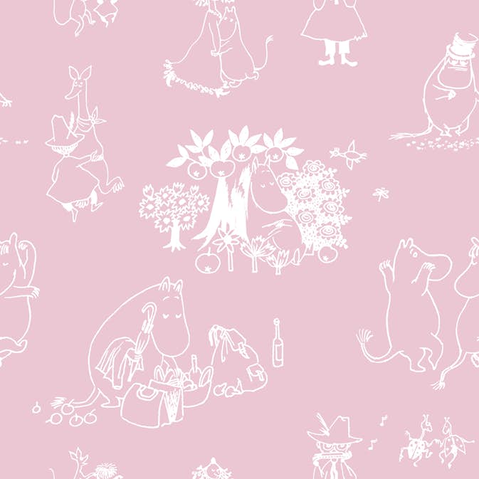 Tapet Paintpart Mumin 3 5350-2