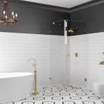 Duschhörn Hietakari Vetro 540 Fast Vägg och Vändbar Dörr