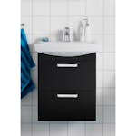 Tvättställsskåp Hafa Life med Tvättställ Svart Matt