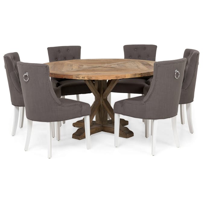 Matgrupp In Living Lyon Ø150 cm Rund med 6 st Viktoria Stolar