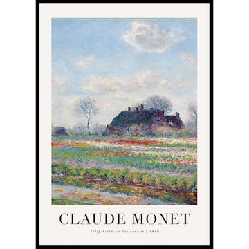 Poster Gallerix Tulip Fields At Sassenheim 1886 By Claude Monet