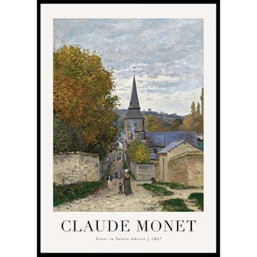 Poster Gallerix Street In Sainte-Adresse 1867 By Claude Monet