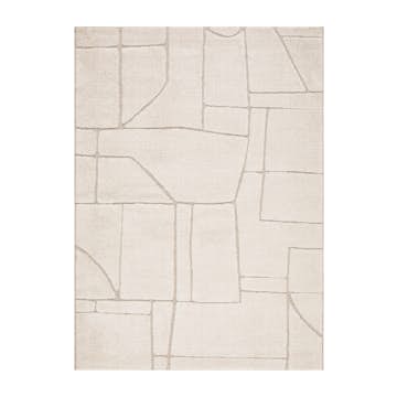 Ryamatta KM Carpets Nature Shape Modern Creme Natur Vit