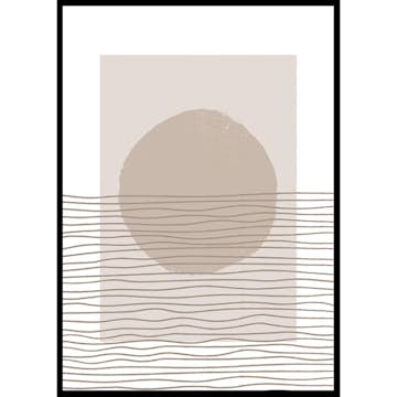 Poster Gallerix Abstract Lined No3