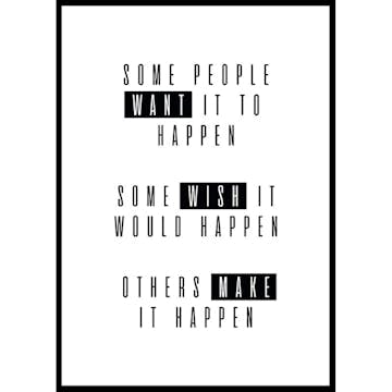 Poster Gallerix Make It Happen