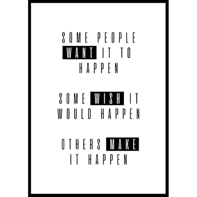 Poster Gallerix Make It Happen