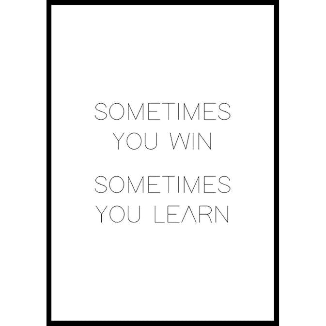 Poster Gallerix Win And Learn