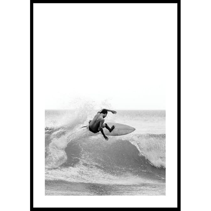 Poster Gallerix Surfer B&W
