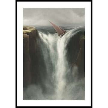 Poster Gallerix Falling Into A Waterfall