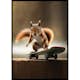 Poster Gallerix Skating Squirrel