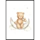 Poster Gallerix Teddy Bear On The Moon