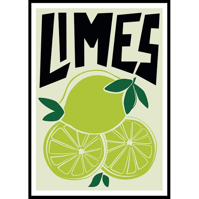 Poster Gallerix Limes Vintage Retro