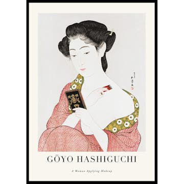Poster Gallerix A Woman Applying Makeup By Goyō Hashiguchi