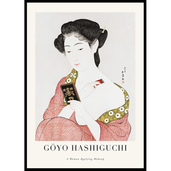 Poster Gallerix A Woman Applying Makeup By Goyō Hashiguchi