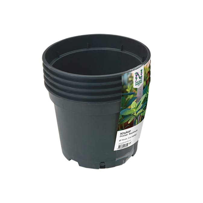 Plastkruka Nelson Garden Planteringskruka i Plats Svart 17 cm, Svart, Krukväxter & Perenner