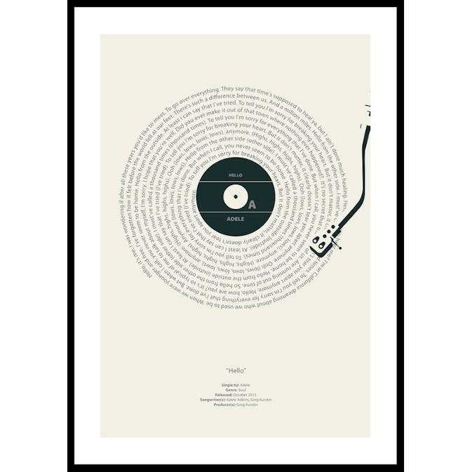 Poster Gallerix Hello Vinyl By Adele