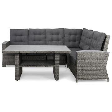 James Lyx Loungegrupp Utomhus Vändbar - 5-sits Loungeset i Konstrotting för Trädgård och Uteplats