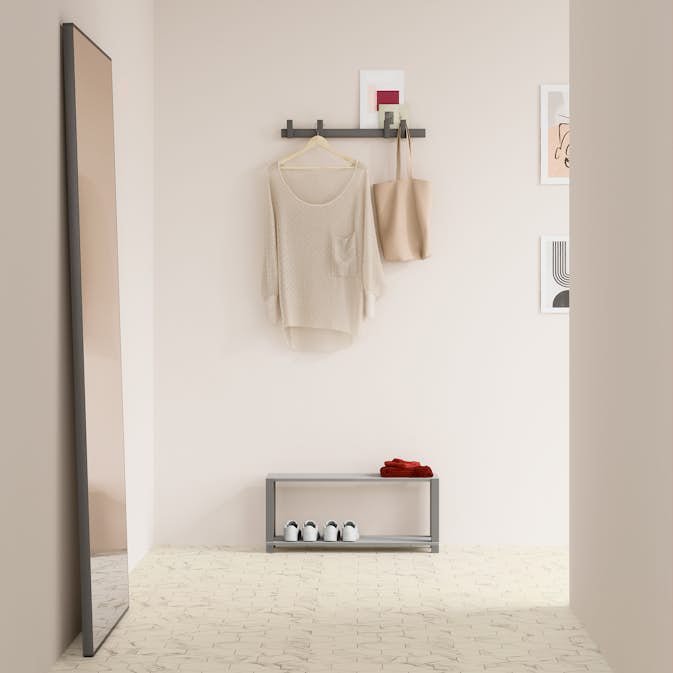 Vinylgolv Tarkett Iconik 240 Marble Bianco Hexa Grå