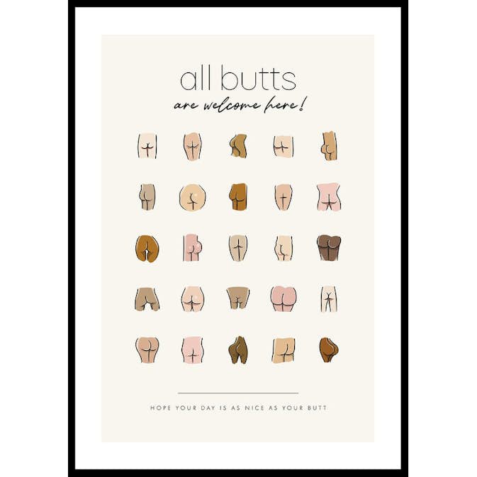 Poster Gallerix All Butts Are Welcome