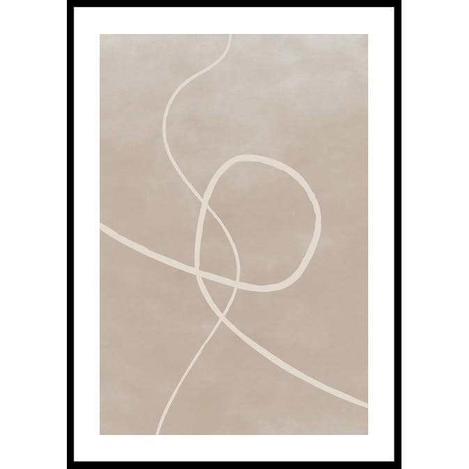 Poster Gallerix Line Art Inverted No2