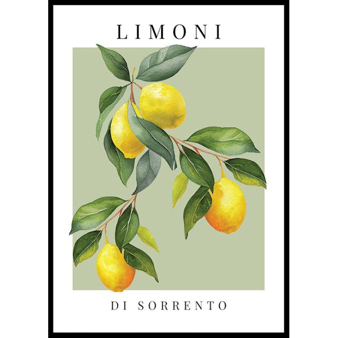 Poster Gallerix Limoni Di Sorrento